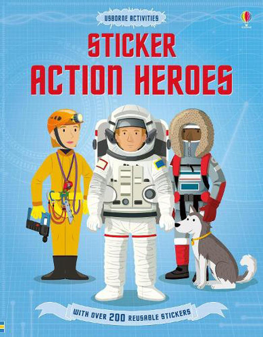 Sticker Dressing Reusable Sticker Book - Action Heroes