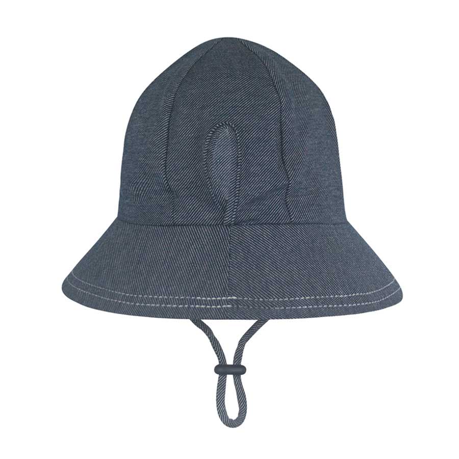 Ponytail Bucket Hat - Denim