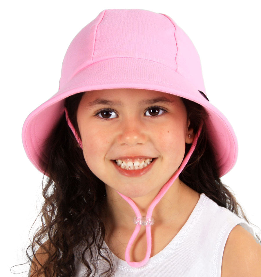 Ponytail Bucket Hat - Baby Pink