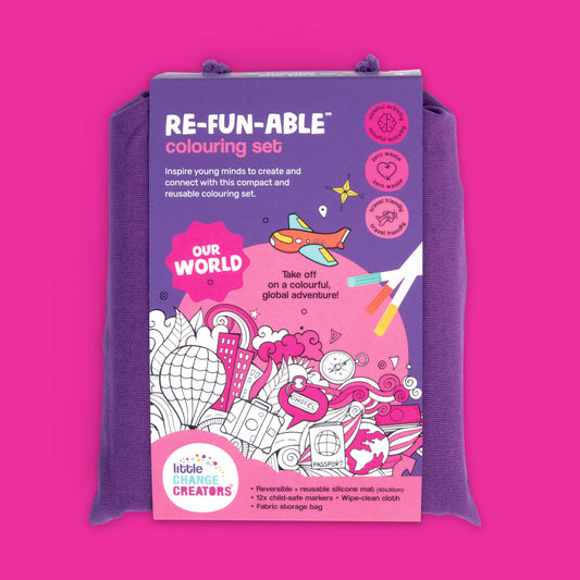 OUR WORLD Re-FUN-able™ Colouring Set