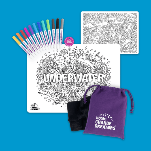 UNDERWATER Re-FUN-able™ Colouring Set
