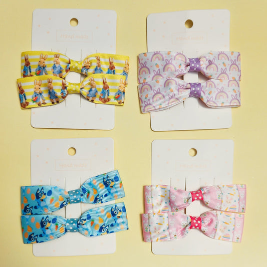 Easter Bow Clips