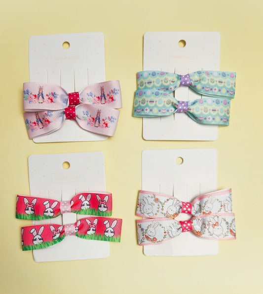 Easter Bow Clips