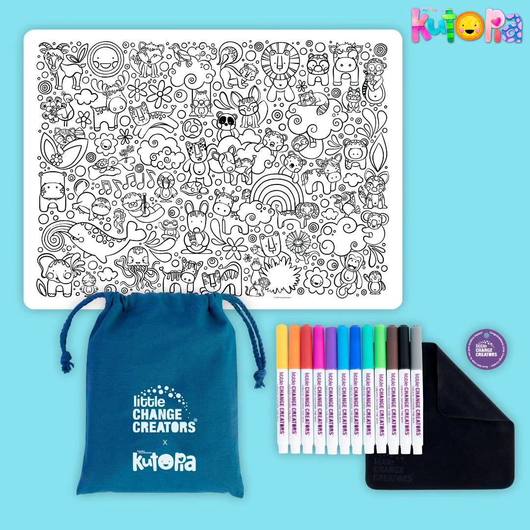 Kutopia Re-FUN-able™ Colouring Set