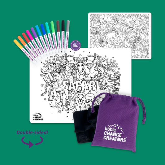 SAFARI Re-FUN-able™ Colouring Set