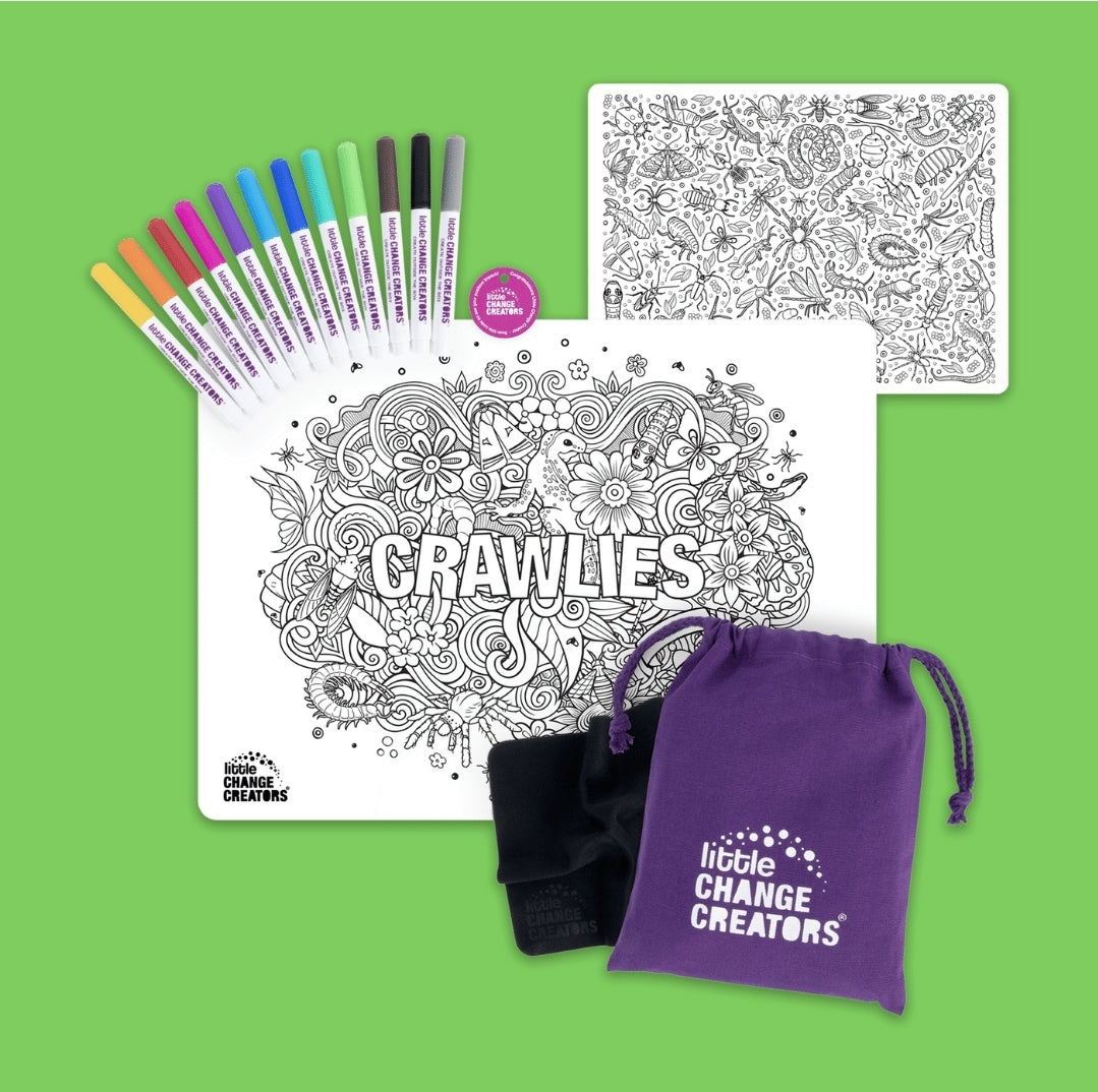 CRAWLIES Re-FUN-able™ Colouring Set