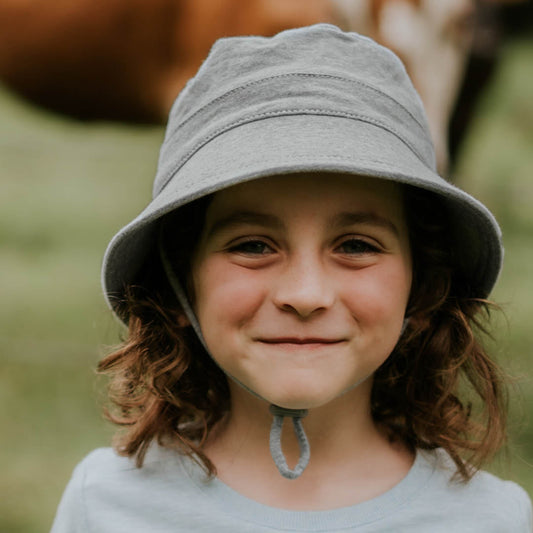 Kids Bucket Hat - Grey Marle